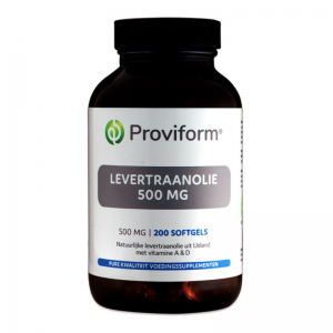 Proviform Levertraanolie 500mg Softgels