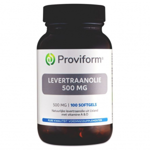 Proviform Levertraanolie 500mg Softgels