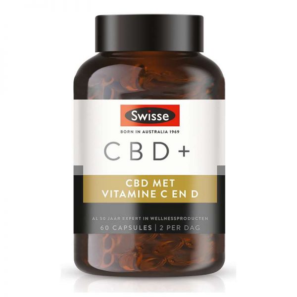 Swisse CBD+ Vitamine C en D Capsules