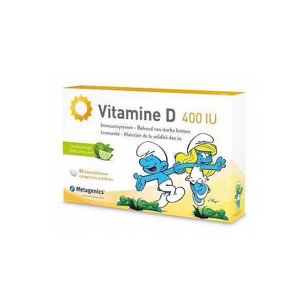 Metagenics Vitamine D 400iu Smurfen Kauwtabletten