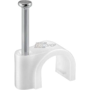 300 pieces cable clamp, white max.cable diameter 6.0 mm