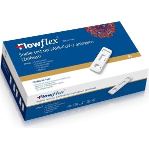 5 stuks FLOWFLEX ZELFTEST SINGLE PACKED corona ( covid 19 ) corona zelftest / sneltest 5 STUKS - Sars-CoV-2 Antigen Rapid Test 5 Stuks