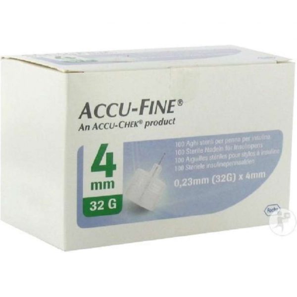 Accu-Fine 0,23mm(32G)x4mm 100 Stuks