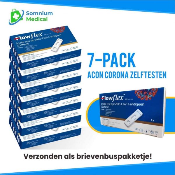 Acon Biotec | Flowflex Corona Snel-zelftest | 7 stuks | apart verpakt - NL verpakking en bijsluiter!