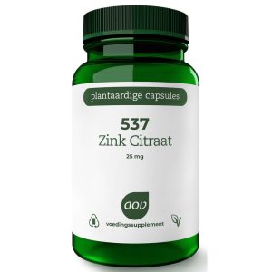 AOV 537 Zink Citraat 25mg Vegacaps