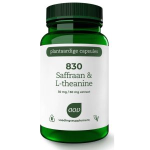 AOV 830 Saffraan & L-Theanine Vegacaps