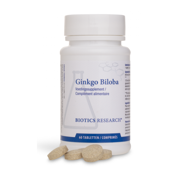 Biotics Ginkgo Biloba (24%) Tabletten