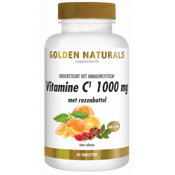 Golden Naturals Vitamine C 1000mg met rozenbottel Tabletten