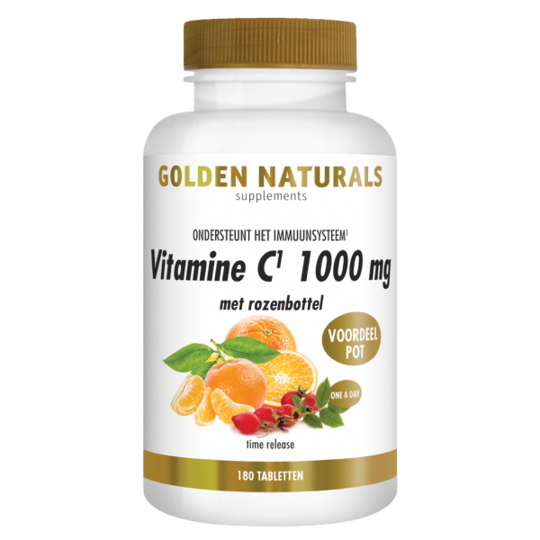 Golden Naturals Vitamine C 1000mg met rozenbottel Tabletten