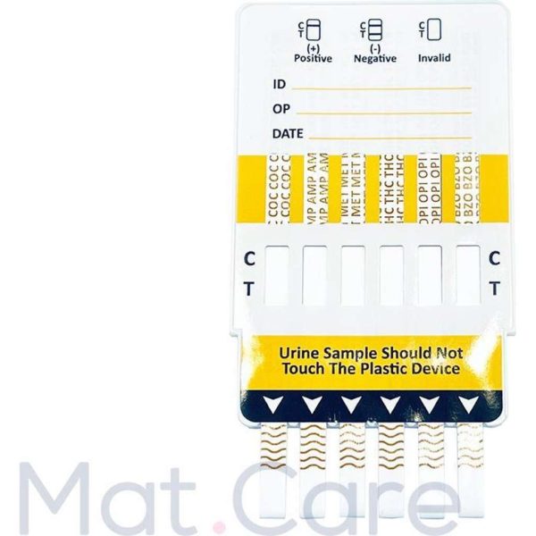 Mat Care Multi Drug Test - multidrugs test - AMP/BZO/COC/MET/OPI/THC - 1 test