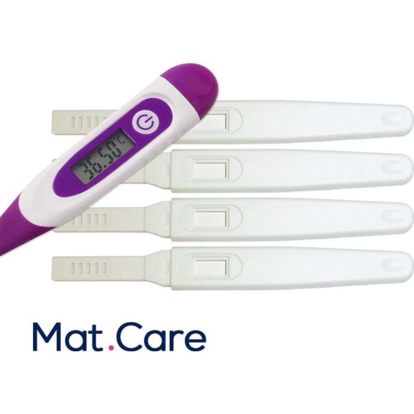 Mat Care ovulatie thermometer - BBT basal body temperature thermometer + 4 zwangerschapstest Ultra vroeg