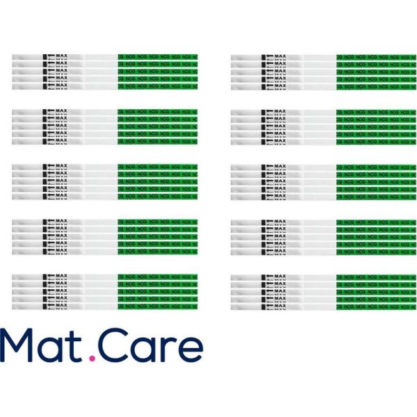 Mat Care Zwangerschapstest Strip XXL pack 50 stuks