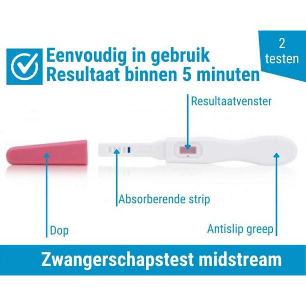 Medicare-Plus - Zwangerschapstest midstream 2 stuks