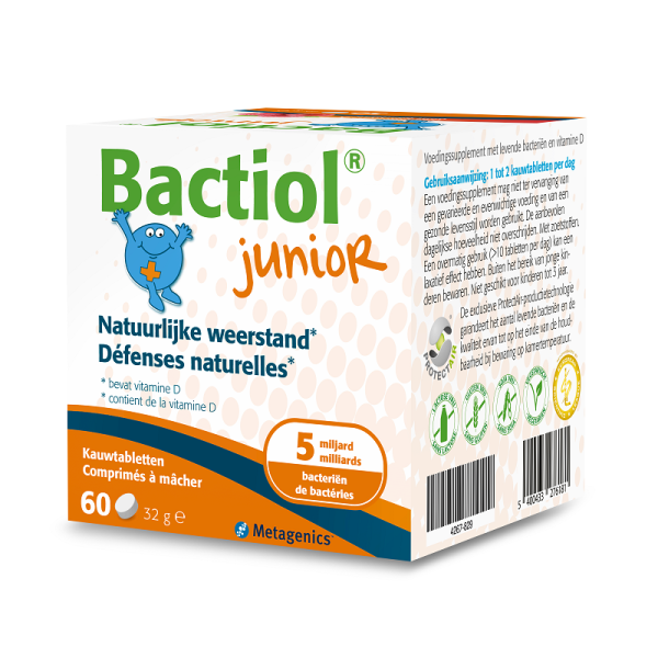 Metagenics Bactiol Junior Kauwtabletten