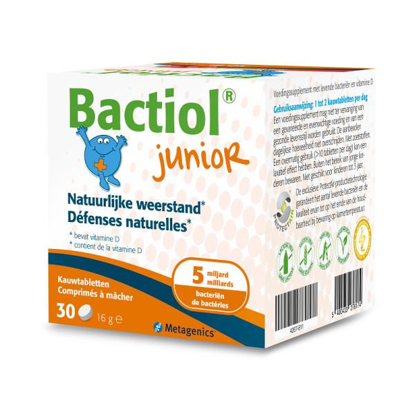 Metagenics Bactiol Junior Kauwtabletten