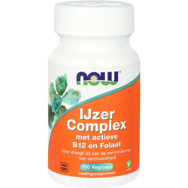 NOW IJzer Complex met actieve B12 en Folaat Vegicaps