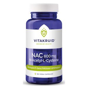 Vitakruid NAC 600mg N-Acetyl-L-Cysteïne Vega Capsules