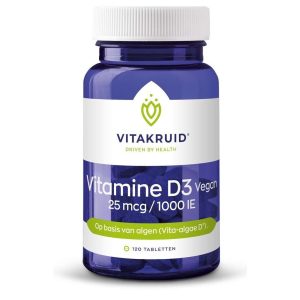 Vitakruid Vitamine D3 Vegan 25 Mcg Tabletten