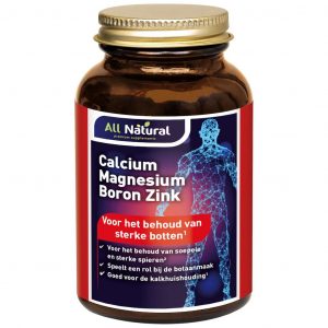 All Natural Calcium Magnesium Boron Zink Tabletten