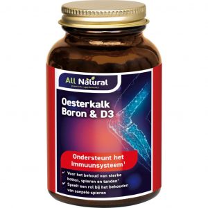 All Natural Oesterkalk, Boron & D3 Tabletten