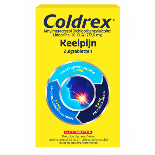 Coldrex Keelpijn Zuigtabletten - Verlicht keelpijn snel en effectief