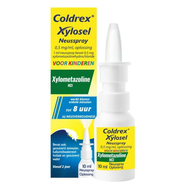 Coldrex Neusspray Xylosel 0,5mg/ml voor kinderen - xylometazoline neusspray bij neusverkoudheid