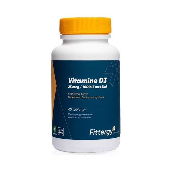 Fittergy Vitamine D3 25mcg Met Zink