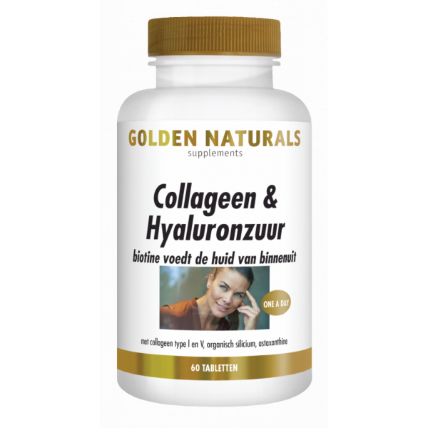 Golden Naturals Collageen & Hyaluronzuur Tabletten