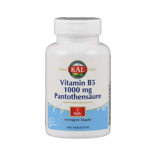 Kal Vitamine B5 1000mg Pantotheenzuur Tabletten