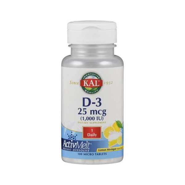 Kal Vitamine D3 25mcg tabletten