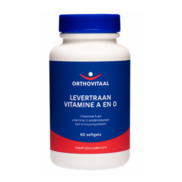 Orthovitaal Levertraan Vitamine A en D Softgels