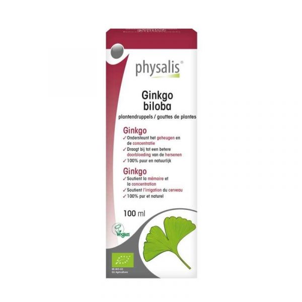 Physalis Ginkgo Biloba Plantendruppels Bio