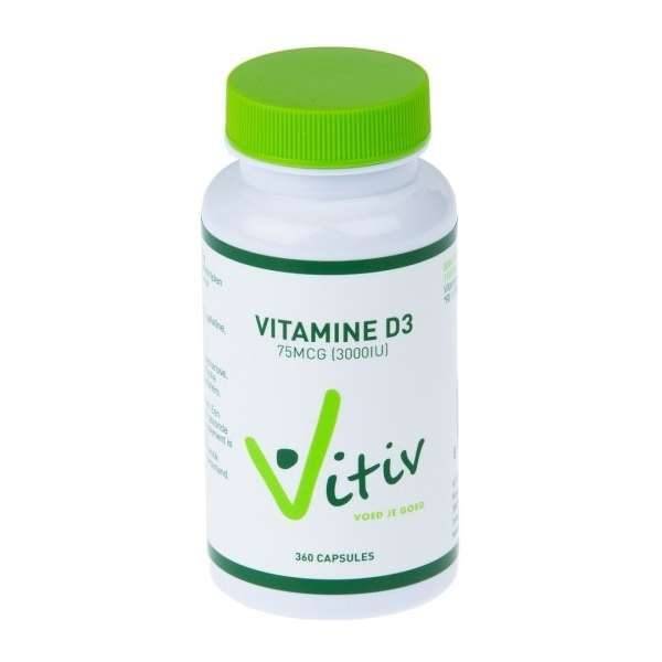 Vitiv Vitamine D3 3000iu Capsules