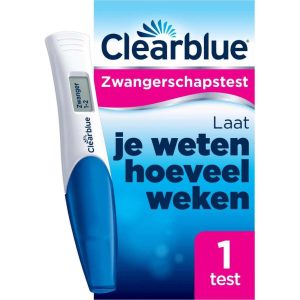 clearblue zwangerschapstest digitaal met wekenindicator 1 digitale zelftest