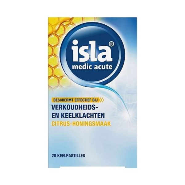 Isla Medic Acute Citrus Honing Keelpastilles