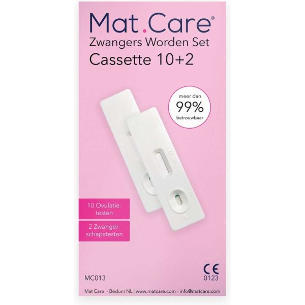 Mat Care Zwanger worden set Cassette 10 ovulatietesten + 2 zwangerschapstesten