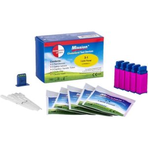 Mission 3-IN-1 - Cholesterol teststrips 5 stuks voor Mission® Cholesterol Meter