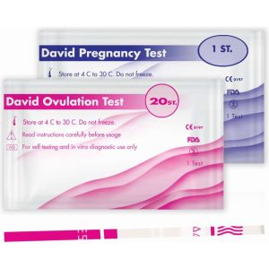 Ovulatietest 20 stuks + Zwangerschapstest Merk David