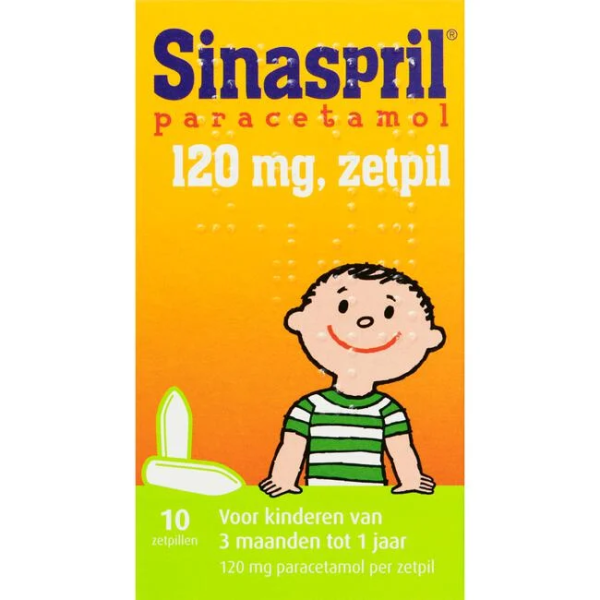 Sinaspril Paracetamol 120mg Zetpillen