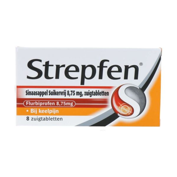 Strepfen Sinaasappel Suikervij 8.75 mg Zuigtabletten