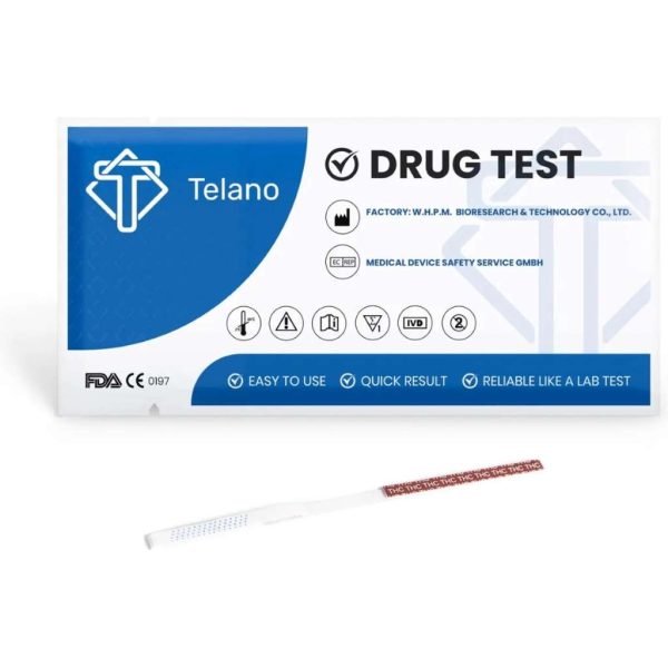 Telano Drugstest 15 stuks Cannabis THC (Wiet Marihuana) Drugtesten Urine Strips