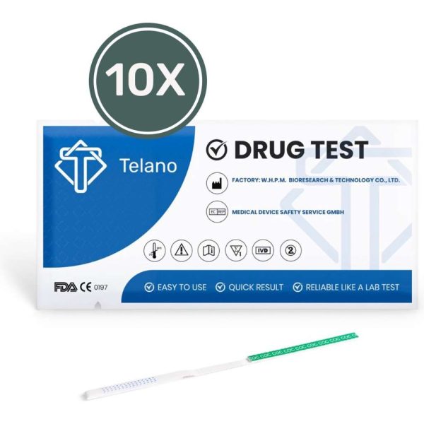 Telano Drugstest Cocaïne 10 stuks Urine strip - Drugtest COC